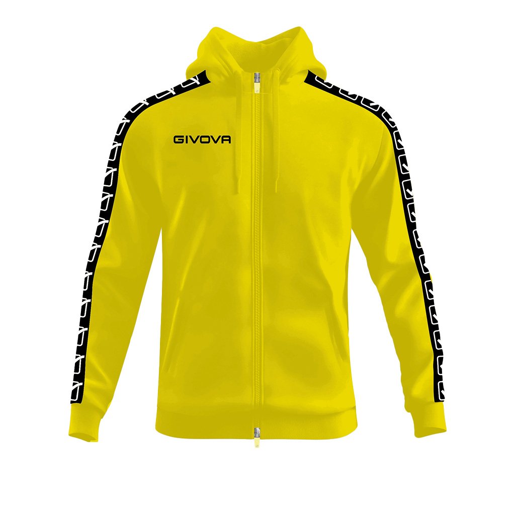 Суичър GIVOVA FELPA FULL ZIP CON CAPPUCCIO TERRY BAND 0077