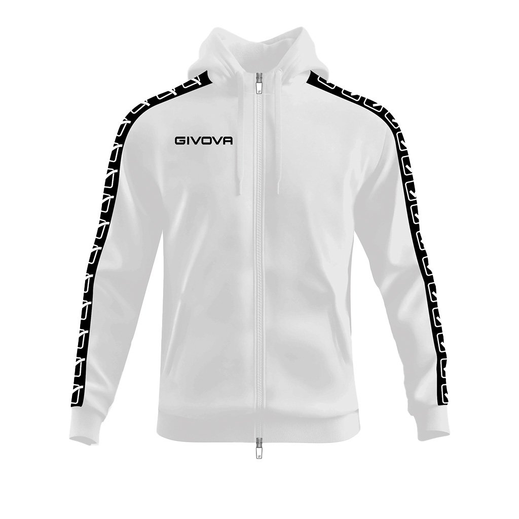 Суичър GIVOVA FELPA FULL ZIP CON CAPPUCCIO TERRY BAND 0310