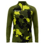 Блуза GIVOVA MAGLIA TECNICA HALF ZIP ARMY 0038