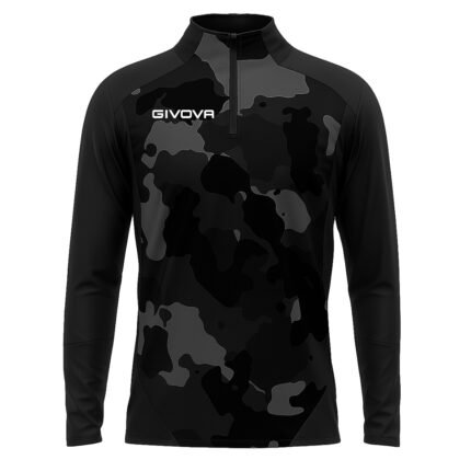 Блуза GIVOVA MAGLIA TECNICA HALF ZIP ARMY 1009